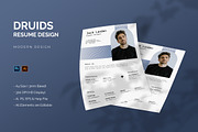 Druids - Resume Template, a Resume Template by StreaksideStd (Thumbnail 1 of 2)