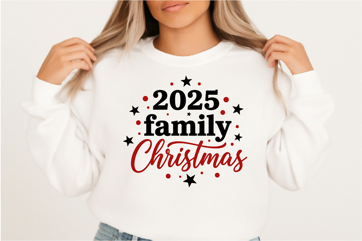 Family Christmas 2025 Shirt Design P, an Illustration by DreamArtGraphic (Photo 2 of 5)
