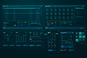 Futuristic HUD Interface UI XT2