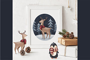 Woodland Christmas, an Animal Illustration by Estudio 812 (Thumbnail 7 of 7)