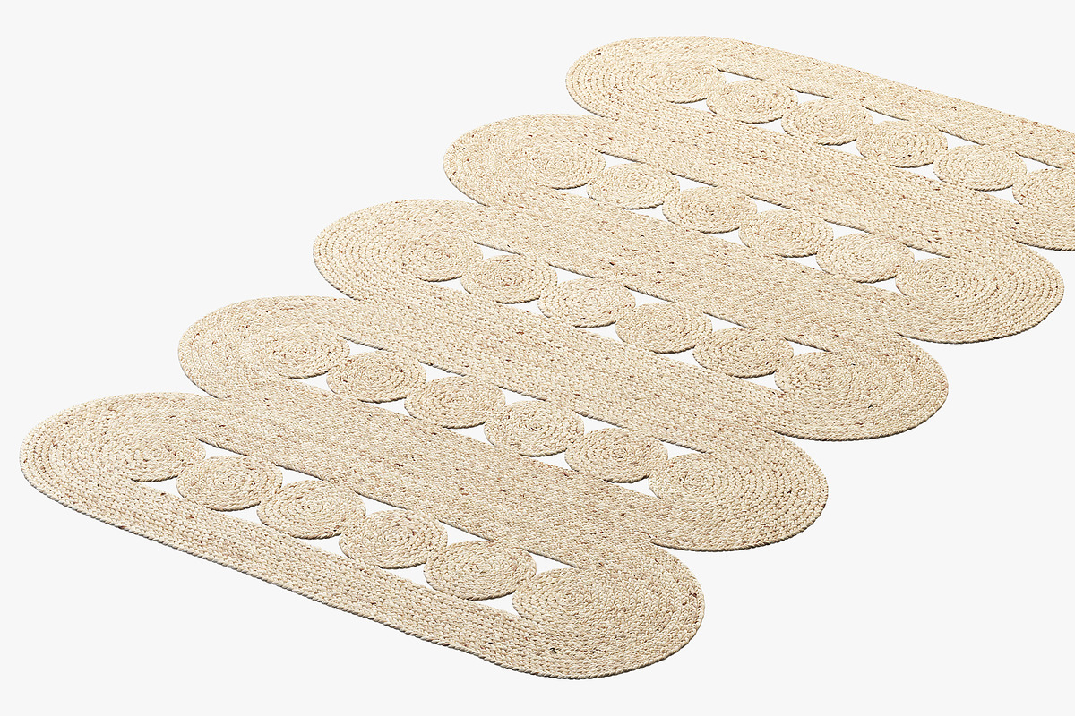 Safavieh Hajri Jute Rug (2 options), a Furniture 3D Model by 3dmitruk (Photo 19 of 23)