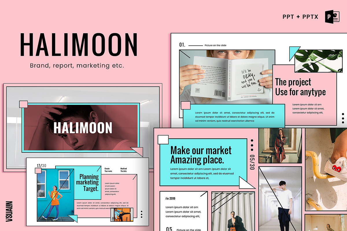 Halimoon Powerpoint Template, a Presentation Template by Visualin.std (Photo 1 of 10)