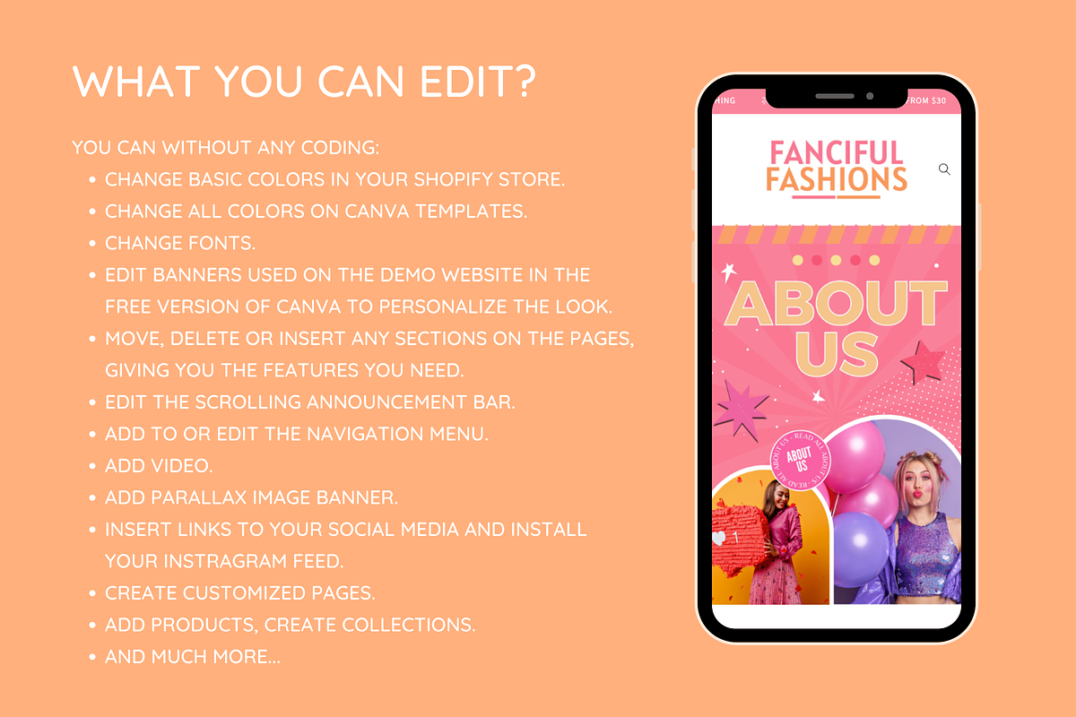 Fun Shopify Theme, a Shopify Template by SunshineStudioBoutique (Photo 3 of 9)