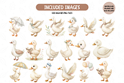 Silly Goose Clipart, Vintage Goose, an Illustration by TatiMockup (Thumbnail 6 of 7)