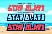 Stone Ocean a Bouncy Square Font, a Serif Font by Blankids Studio (Thumbnail 7 of 8)