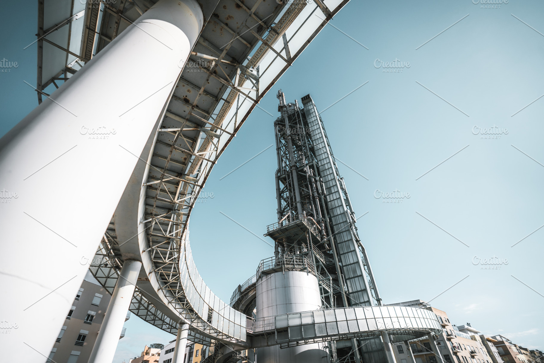 Futuristic industrial architecture, an Industrial Photo by SkyNext