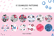 Hand Drawn Pattern Bundle, a Pattern Graphic by Suphansa (Thumbnail 10 of 20)