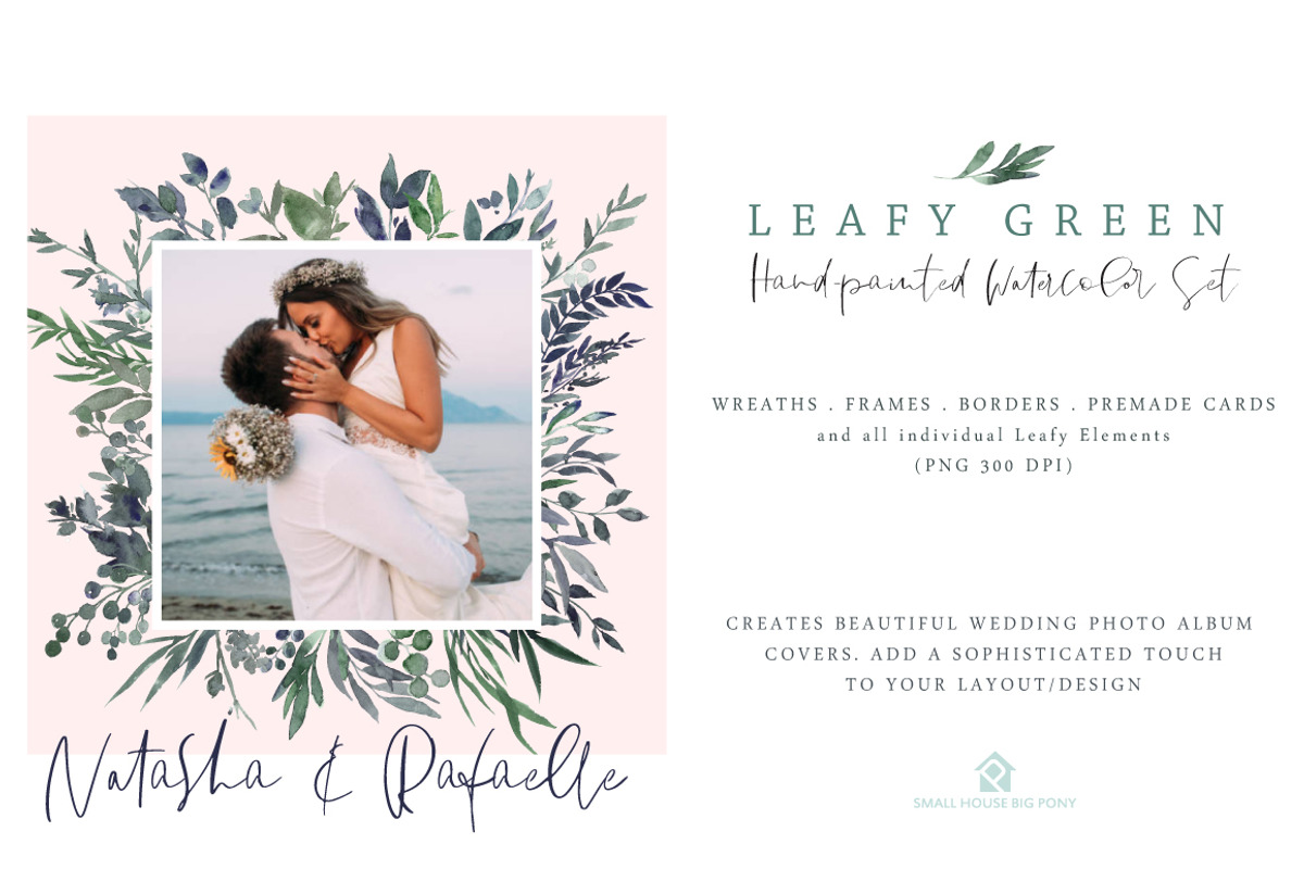 Leafy Green - Watercolor Set, a Graphic by SmallHouseBigPony (Photo 4 of 13)