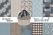 Weekend Pattern, a Pattern Graphic by GlamArtZhanna (Thumbnail 1 of 3)