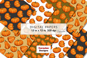 Thanksgiving Pumpkins Patterns, a Pattern Graphic by Serghei Caraulan (Thumbnail 4 of 9)