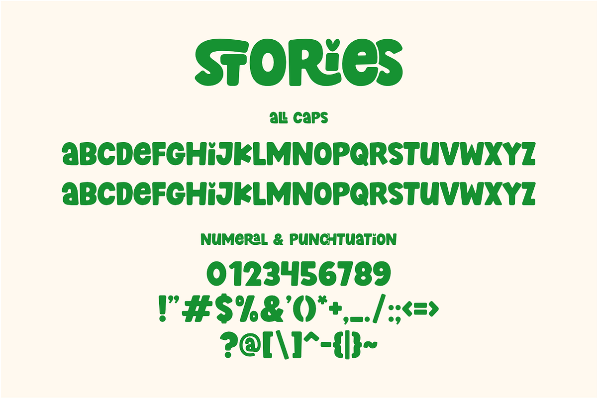 Stories - Cute Display Font, a Handwritten Font by SaktiAvellin (Photo 8 of 9)