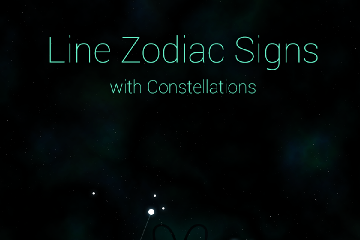 Line Zodiac Signs with Constellation, an Outline Icon by Vương Thành Chung (Photo 2 of 2)