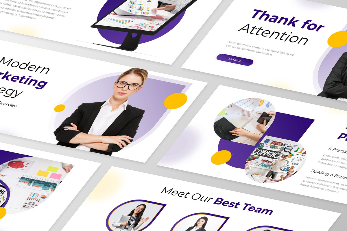 Business Marketing Google Slide, a Presentation Template by GraphauseProject (Photo 5 of 6)