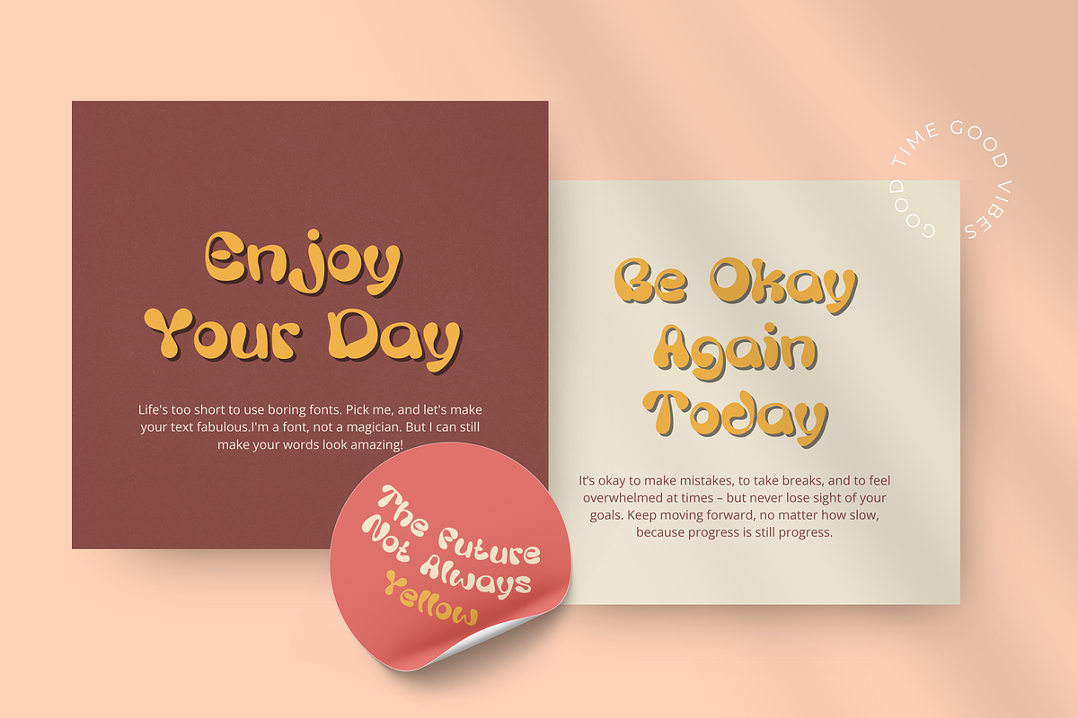 Chunky Groovy Fancy Font, a Font by Brand_Hero (Photo 8 of 12)