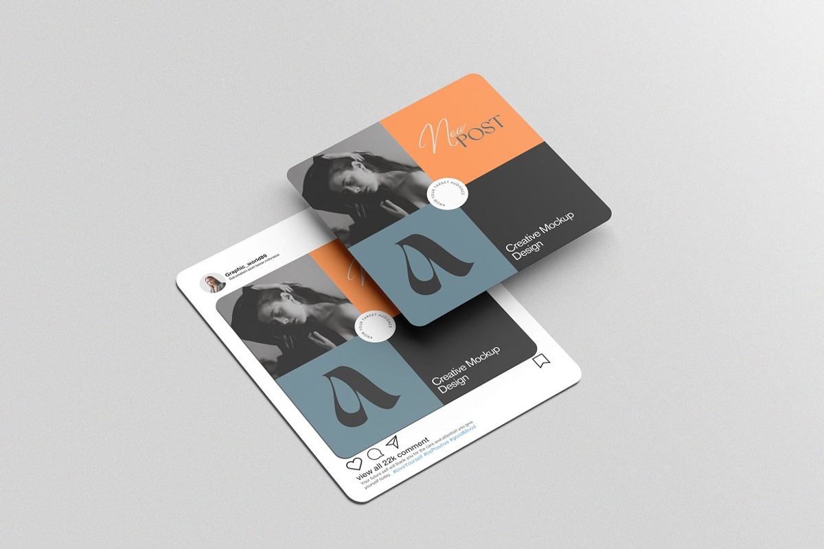 Instagram Post Mockup, a Mockup by graphic_keY (Photo 5 of 7)
