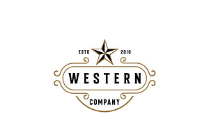 Vintage Western Logo Design