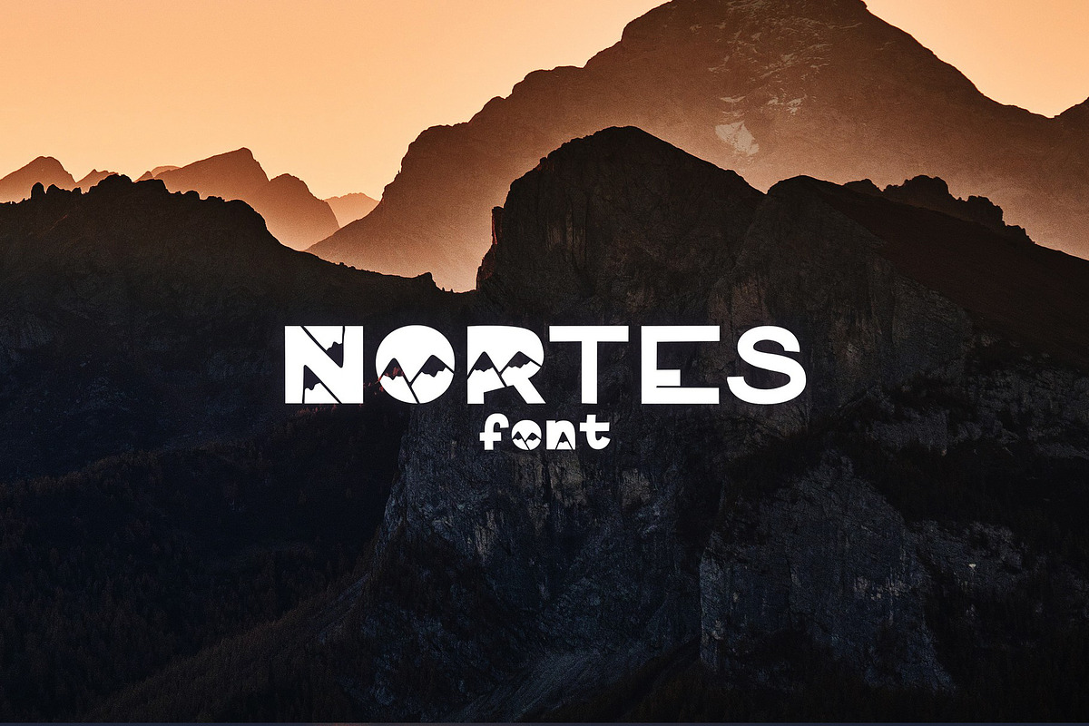 Decorative font. Notres letters