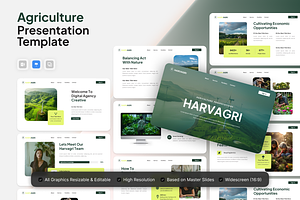 Harvagri - Agriculture Keynote, a Presentation Template by Annora Studio