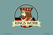 PLAYING CARDS KING LOGO, a Branding & Logo Template by Vectopus.com (Thumbnail 2 of 3)