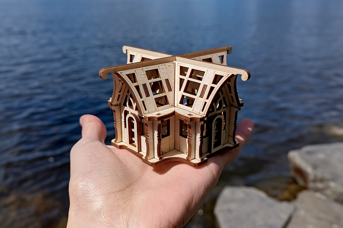 Small 3d Greenhouse - Laser Cut File, an Object Graphic by VectorPainter (Photo 8 of 14)
