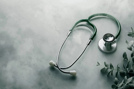 Healthcare concept with stethoscope, a Photo by Dvoevnore photos