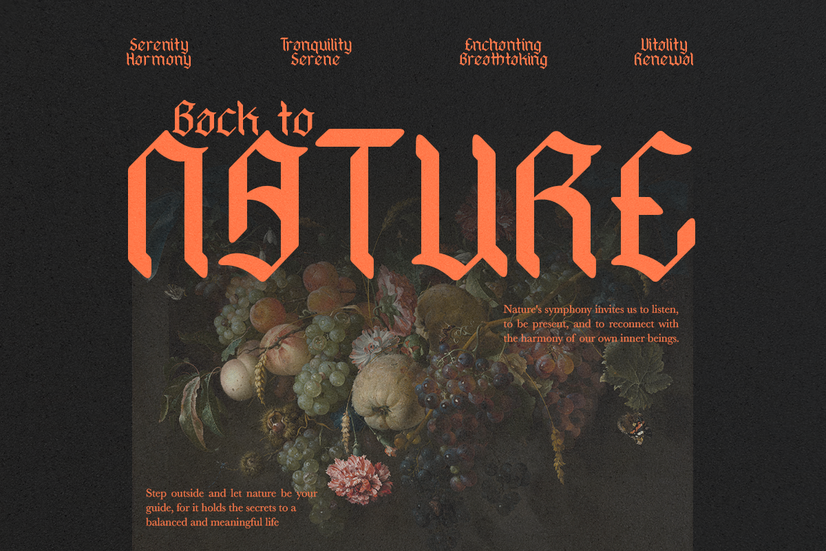 Hyacinth - Modern Blackletter, a Blackletter Font by Dharmas Foundry (Photo 13 of 15)