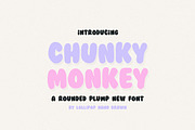 Chunky Monkey Font, a Font by Lollipop Hand Drawn (Thumbnail 1 of 7)