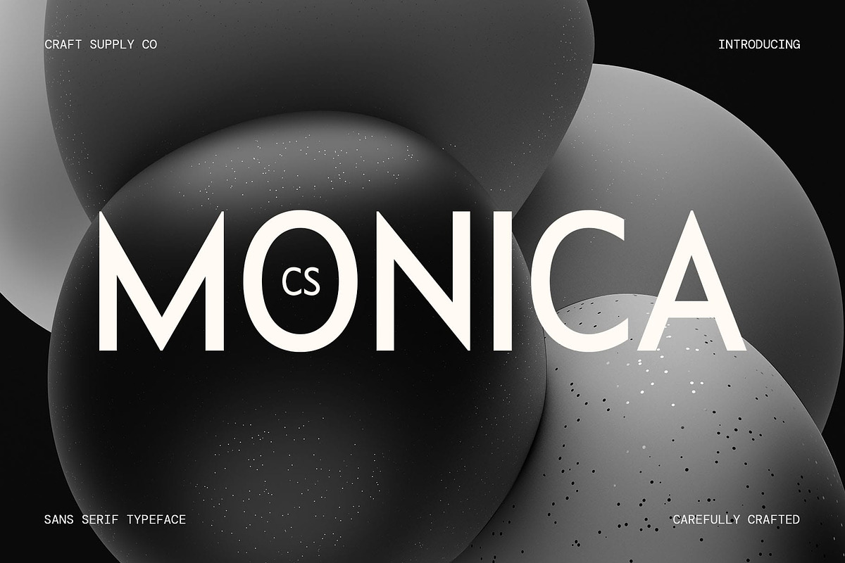CS Monica – Contemporary Font, a Sans Serif Font by Craft Supply Co. (Photo 1 of 8)