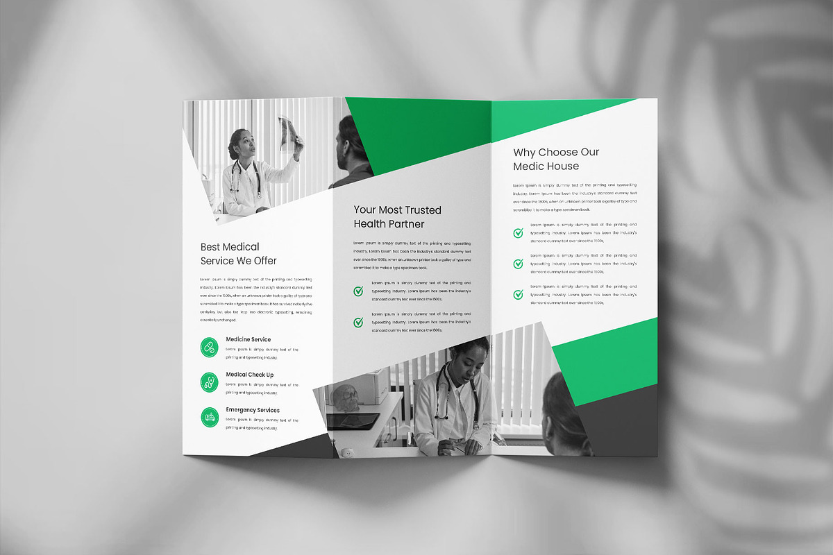 Healthcare medical trifold brochure, a Brochure Template by Tanmoy Topu (Photo 2 of 2)