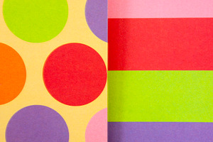 Polka Dots Stripes Colour Background, a Background Photo by THP Creative