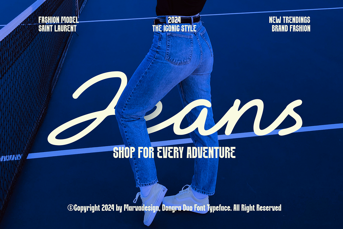 Dongra - Duo Font, a Script Font by Marvadesign (Photo 4 of 8)