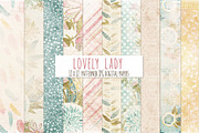 Lovely Pink Floral Background Paper, a Pattern Graphic by Carrie Stephens Art (Thumbnail 4 of 6)