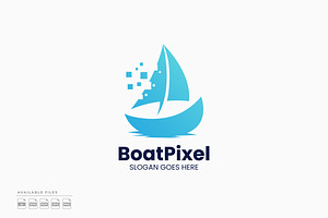 Boat Pixel Logo, a Branding & Logo Template by Zeer Graphic