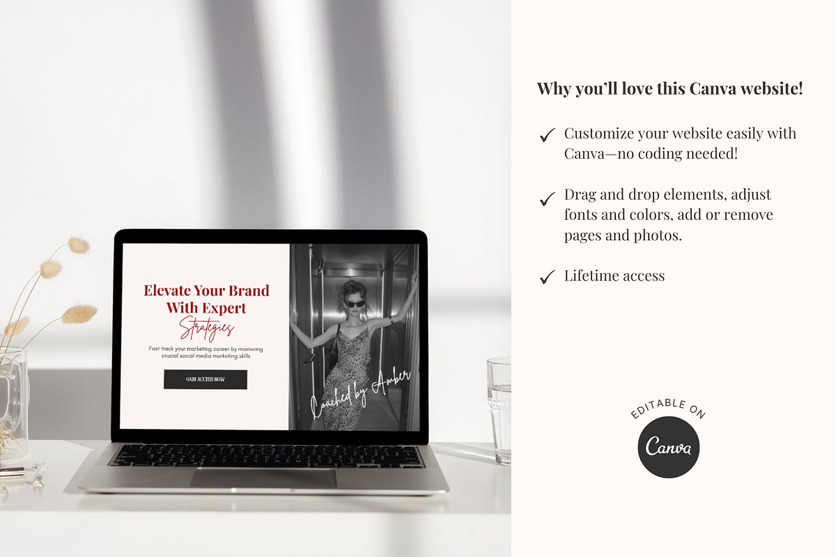 Sales Funnel Canva Landing Page, a Landing Page Template by GlamWebDesigns (Photo 5 of 8)