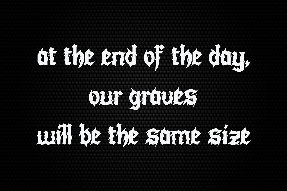 Dark Age Black Metal Font, a Blackletter Font by Tigadestd Type (Photo 3 of 10)