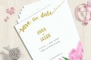 Pink Lilac Watercolor Wedding Suite, a Stationery Template by Love Design (Thumbnail 4 of 14)