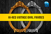 HI-RES VINTAGE OVAL FRAMES, an Object Graphic by 3DSTORE (Thumbnail 1 of 7)