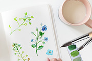 Daisies Bouquet Clipart Watercolor, a Decorative Illustration by Download Graphic Art (Thumbnail 3 of 8)