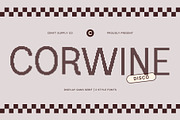 Corwine Disco, a Sans Serif Font by Craft Supply Co. (Thumbnail 1 of 8)