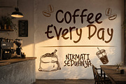 Laras Faleko - Brush Coffee Display, a Handwritten Font by trabaskriya (Thumbnail 4 of 10)