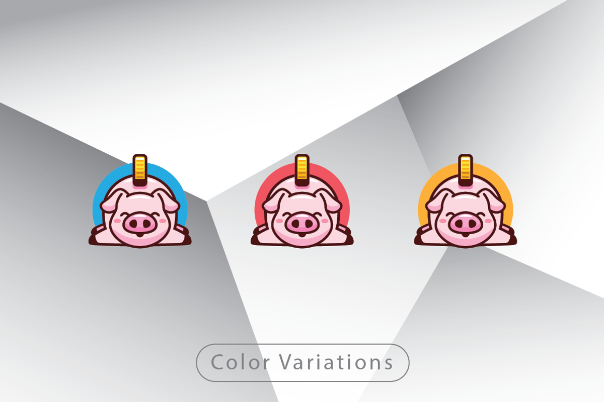 Rich Pig Logo Template, a Branding & Logo Template by Heavtryq Design (Photo 2 of 4)