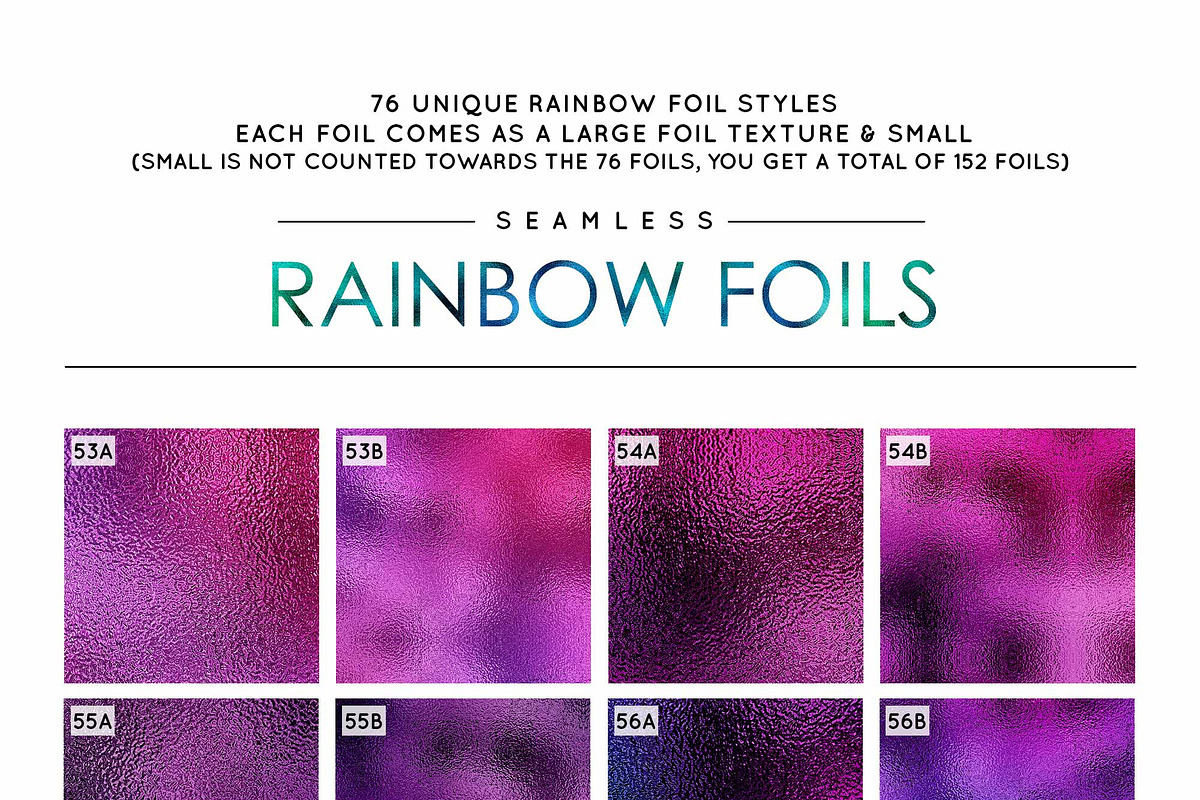 76 Seamless Rainbow Foils, a Layer Style Add-On by Brandy Folse (Photo 11 of 11)