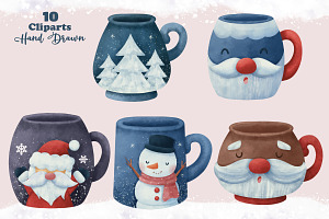 Cute Christmas Mugs Collection