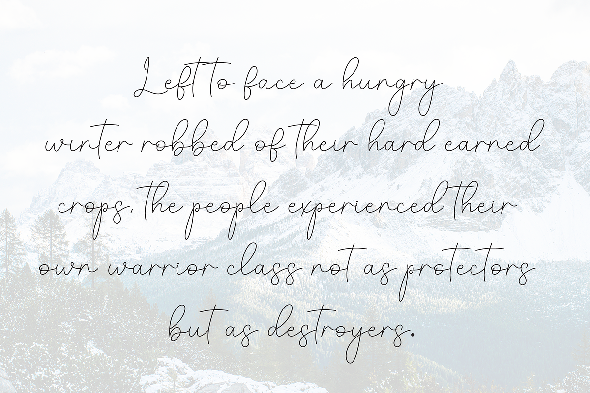Roselya | Script Font, a Handwritten Font by Scratchones (Photo 6 of 8)