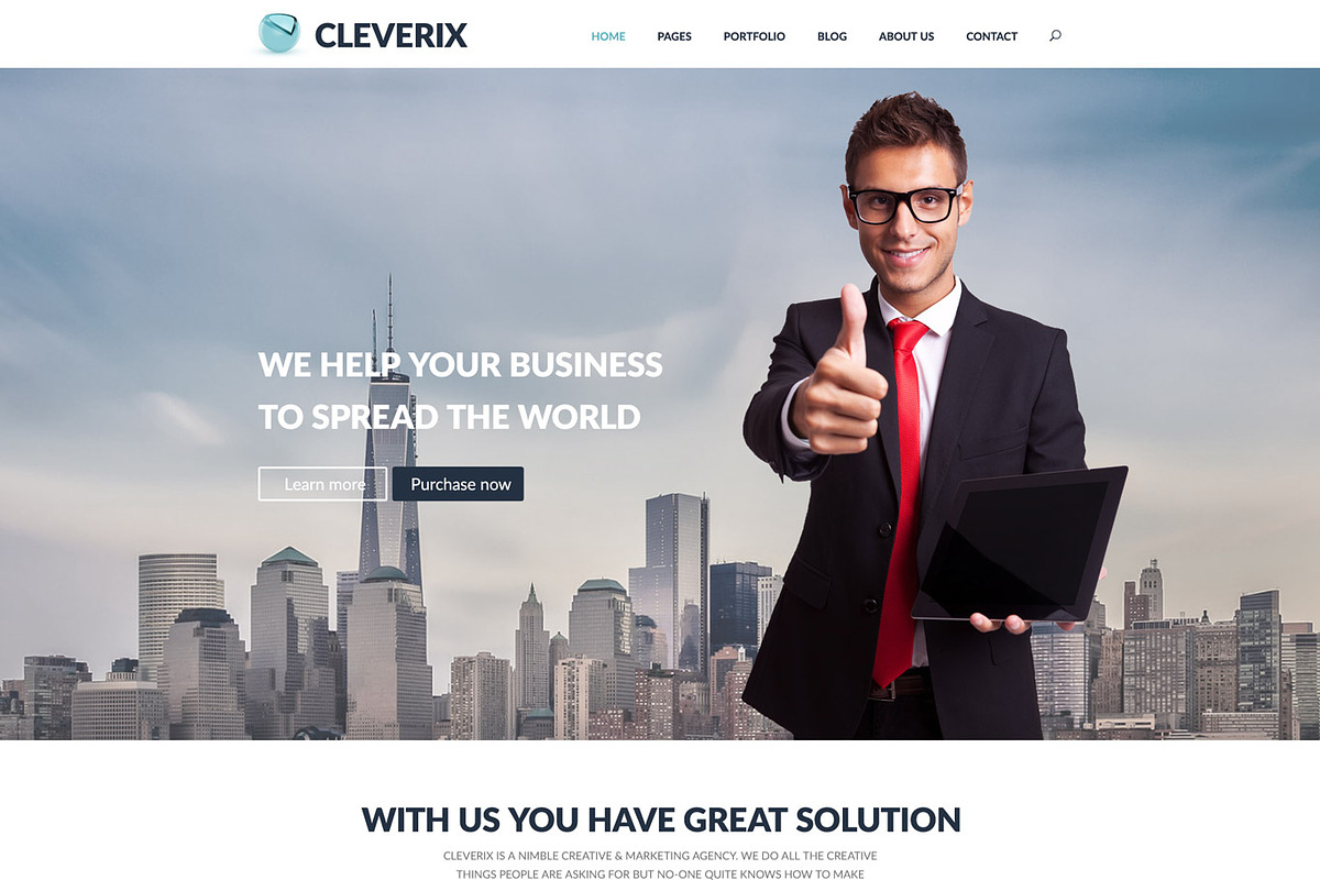 Cleverix | Corporate PSD template, a Websites & App Template by ThemesJuice (Photo 1 of 5)