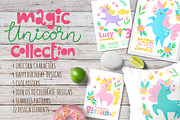 Magic Unicorn Collection, a Decorative Illustration by Giraffarte (Thumbnail 1 of 7)