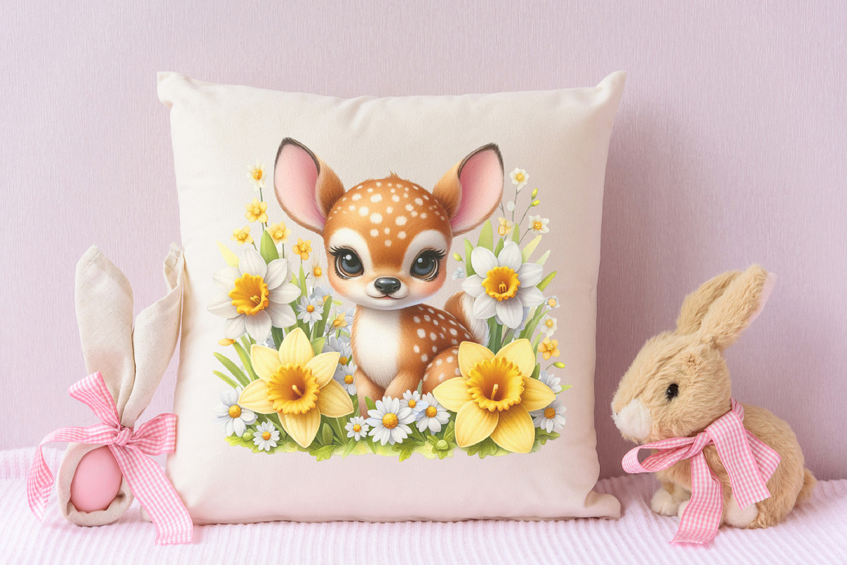 Cute Peeking Easter Animals Clipart, an Illustration by RobertsArt (Photo 6 of 7)