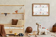 Landscape Frame in Baby Room Mock-up, a Print Template by Branda Keeps (Thumbnail 6 of 30)