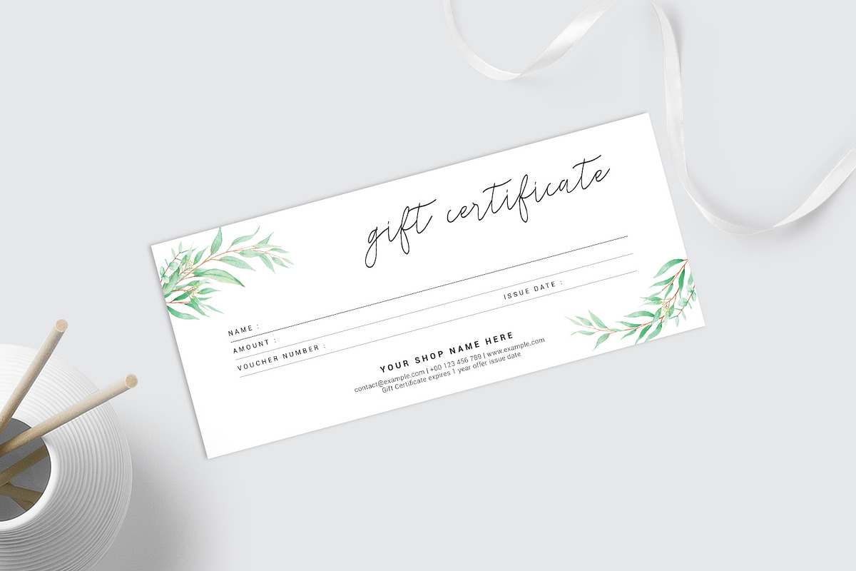 Gift Certificate, a Card Template by Amit Debnath (Photo 3 of 6)