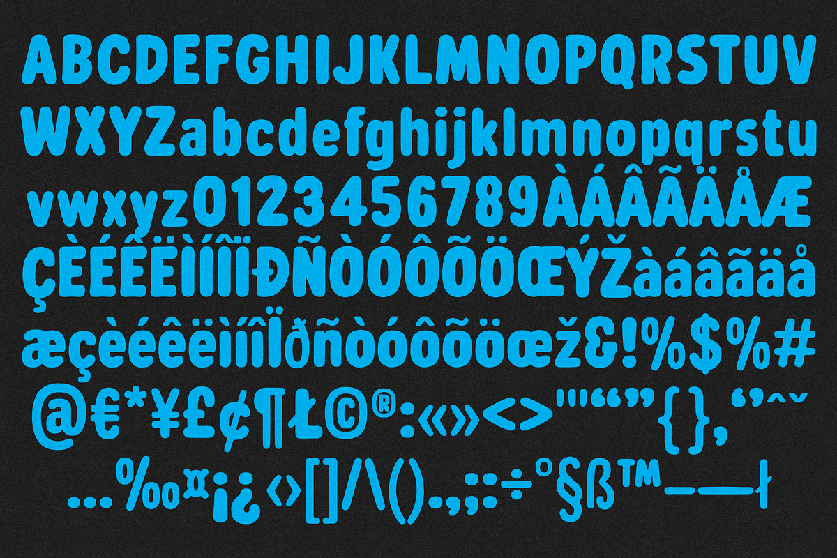 AG SNAX ROUNDED, a Sans Serif Font by Ant Gardner (Photo 2 of 6)